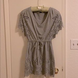 H&M Gray Floral Dress